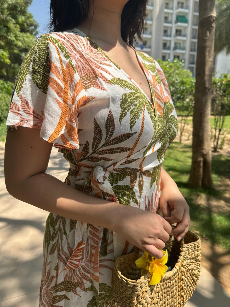 Beach Day Wrap Dress