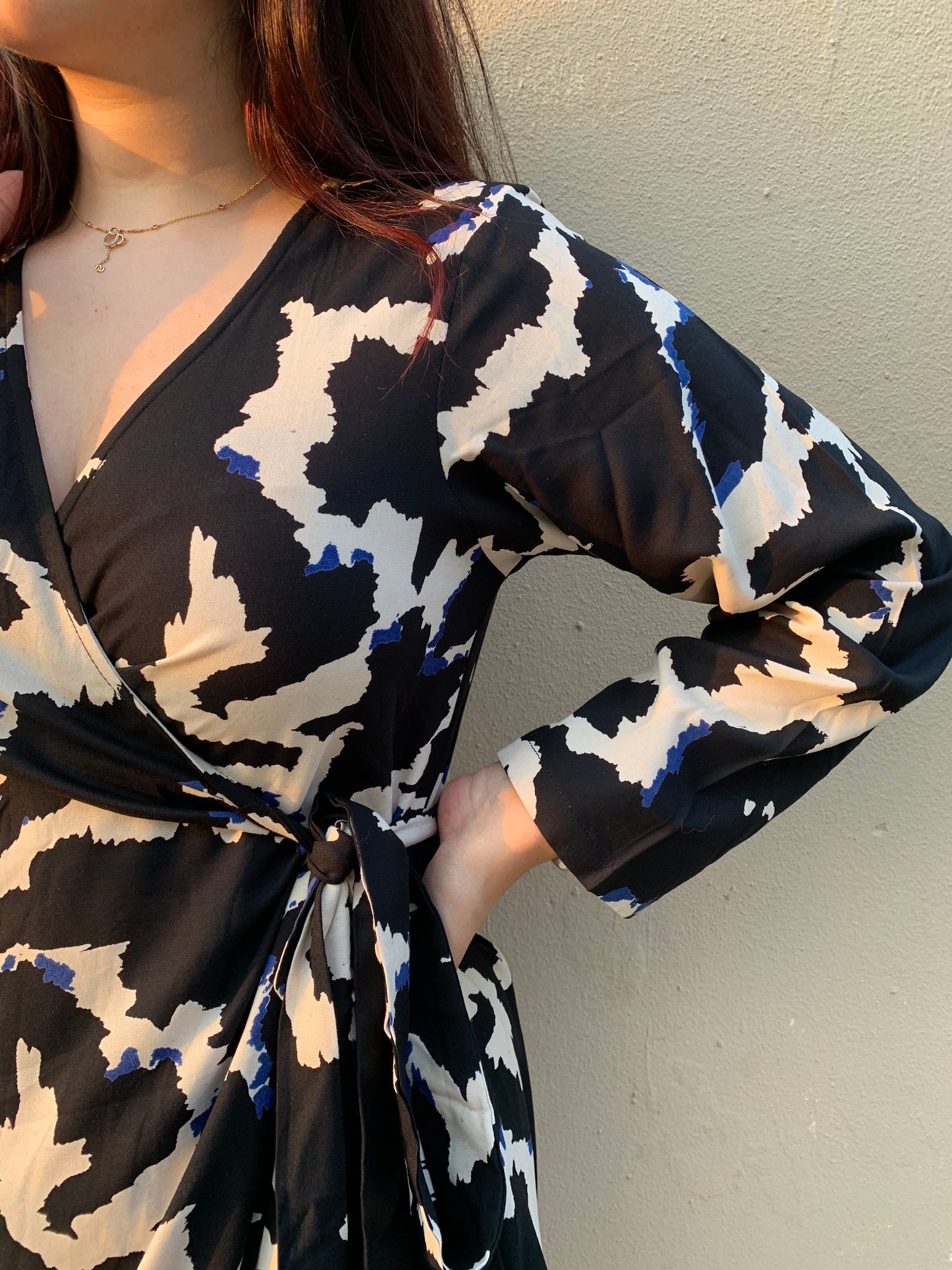 Spider wrap dress